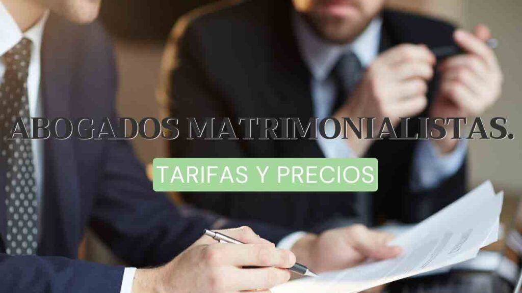 tarifas abogados divorcios